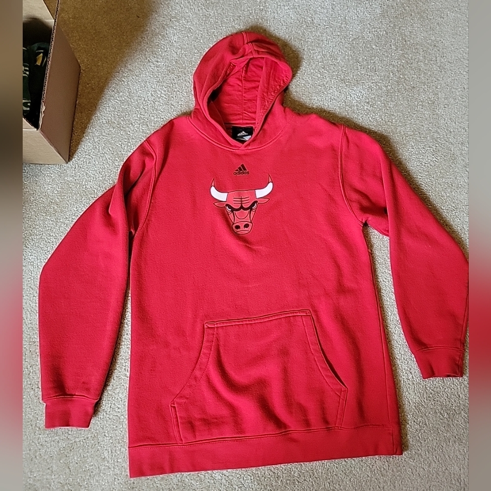 Chicago Bulls Hoodie XL 18/20 Red Pullover Sweater NBA Basketball
